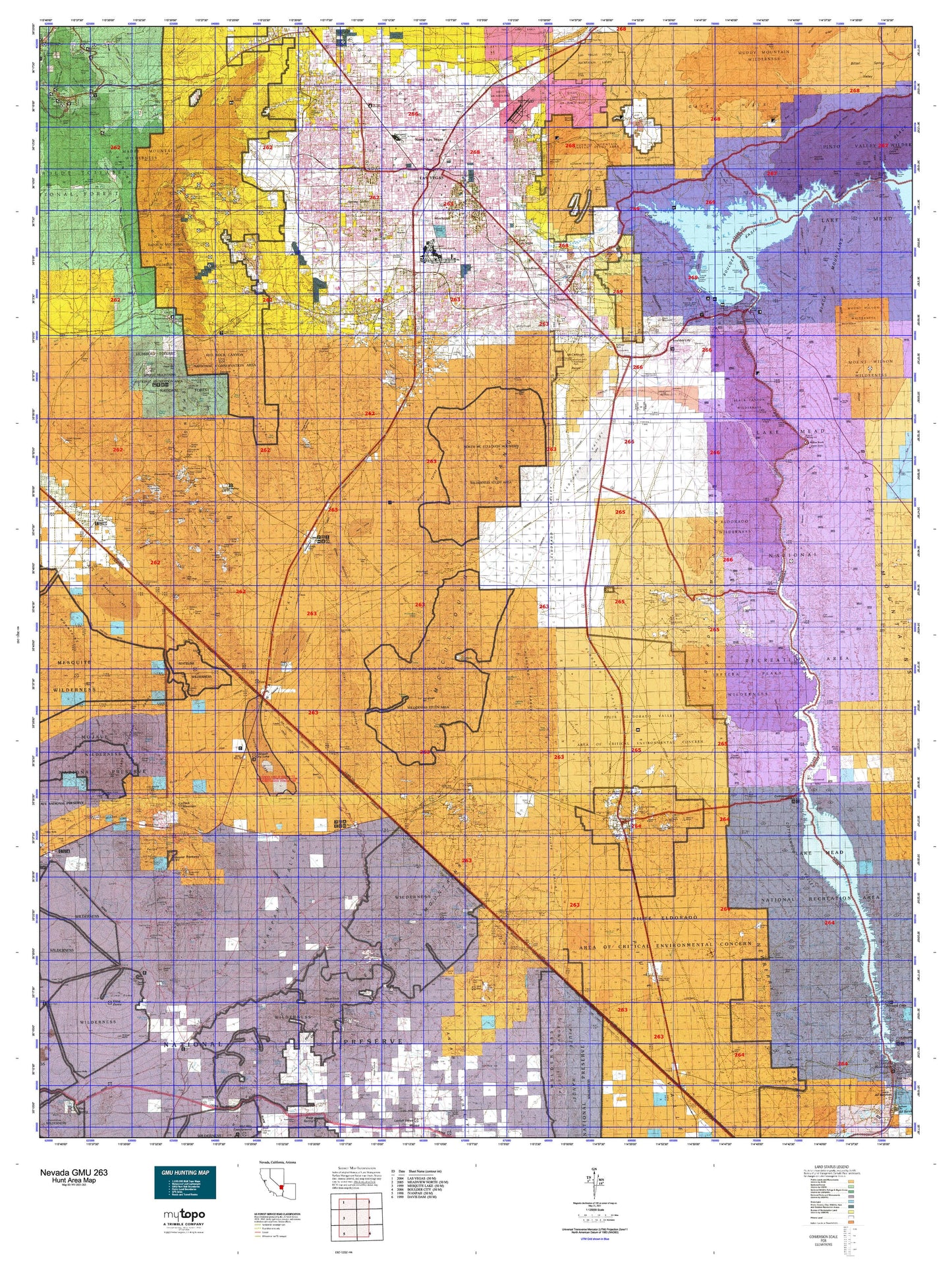 Nevada GMU 263 Map Image