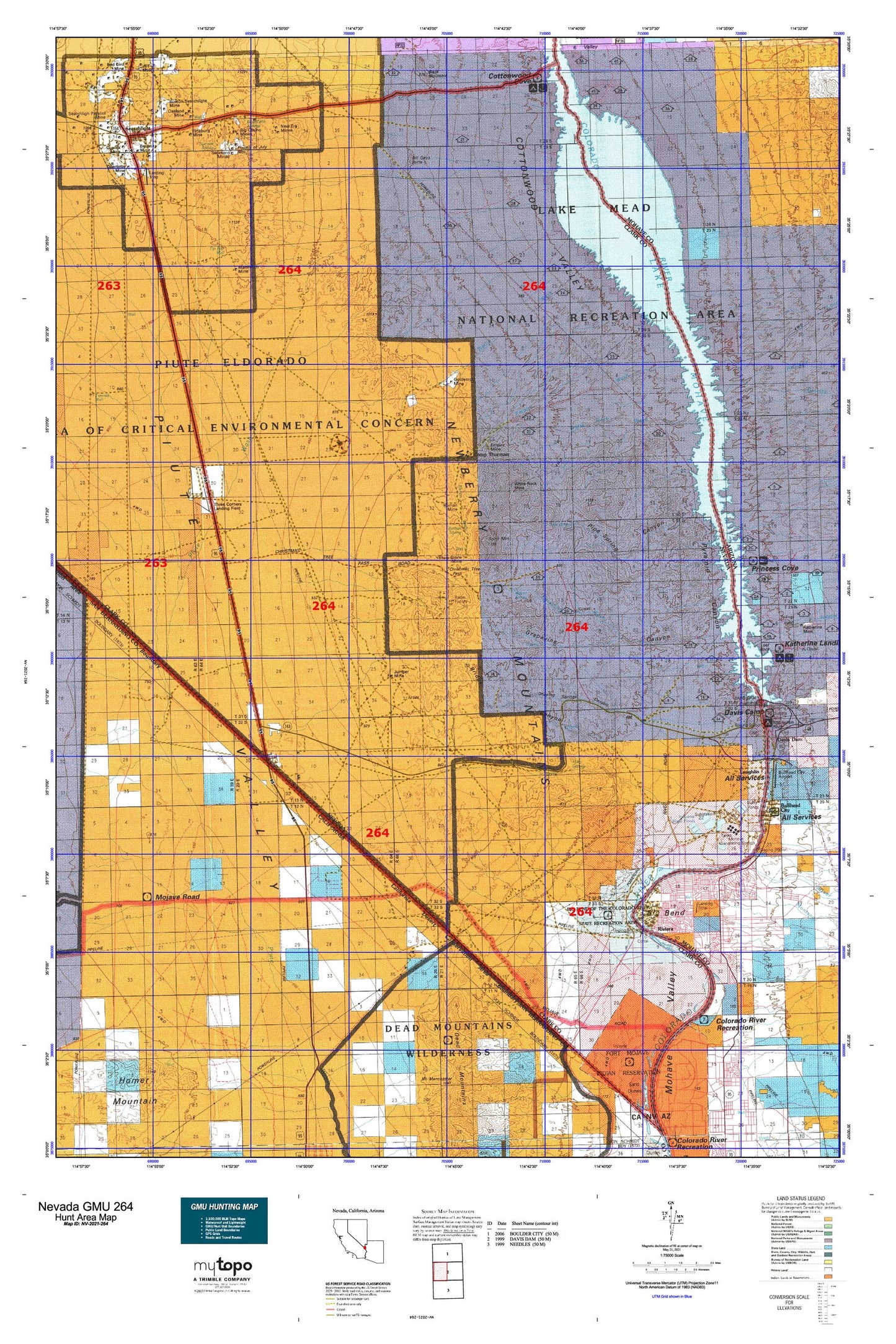 Nevada GMU 264 Map Image