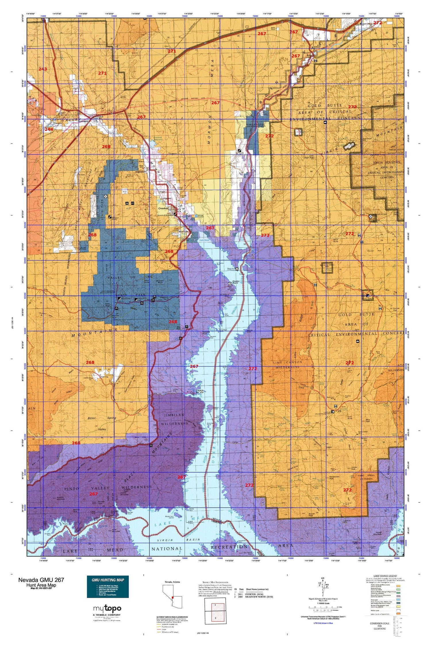 Nevada GMU 267 Map Image