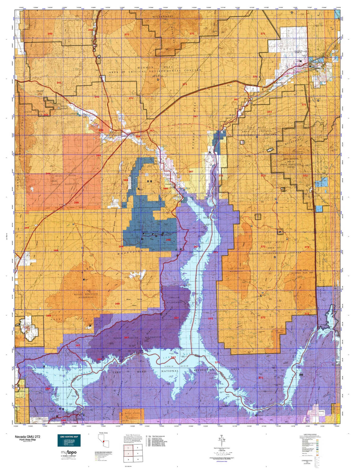 Nevada GMU 272 Map Image