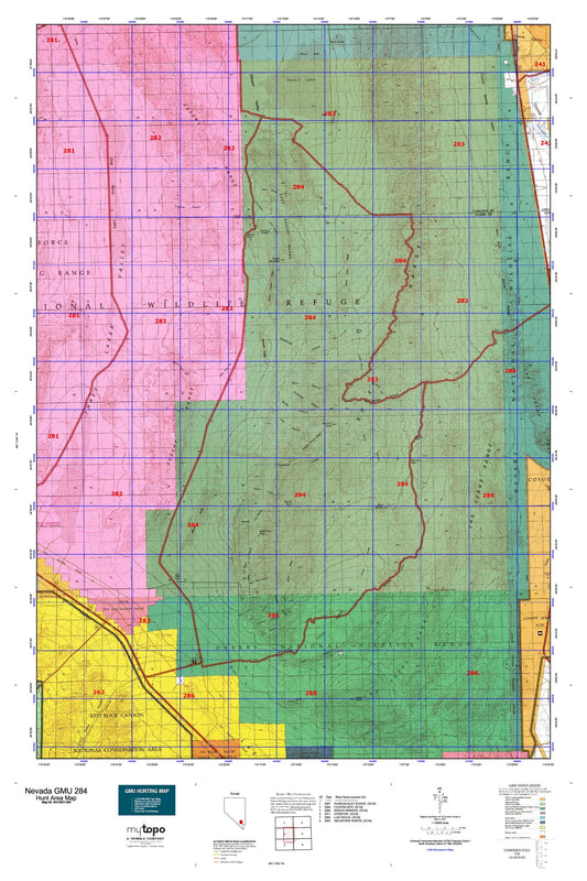 Nevada GMU 284 Map Image