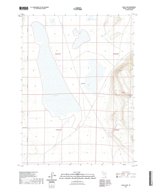 Alkali Lake Nevada US Topo Map Image