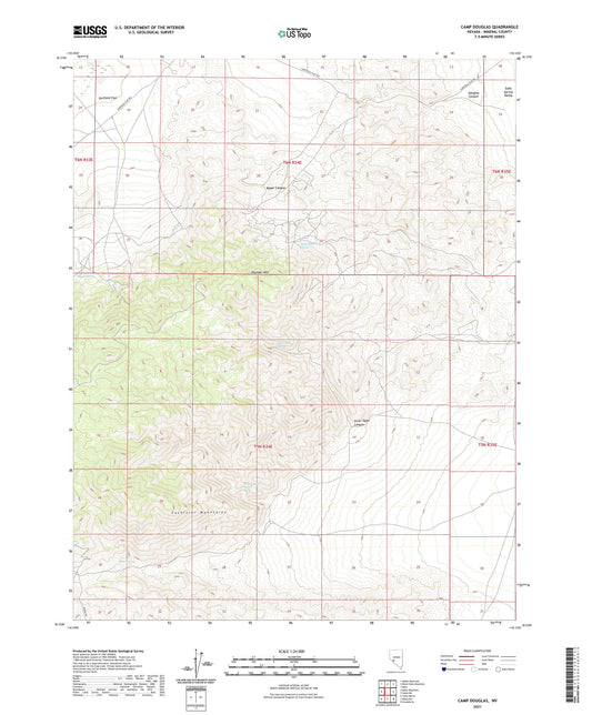 Camp Douglas Nevada US Topo Map Image