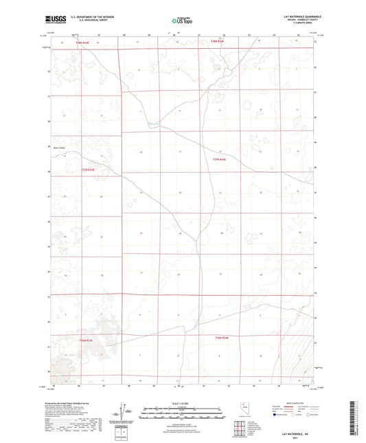 Lay Waterhole Nevada US Topo Map Image