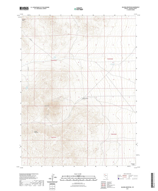 Majuba Mountain Nevada US Topo Map Image