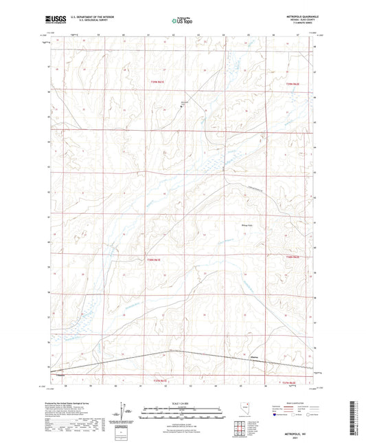Metropolis Nevada US Topo Map Image