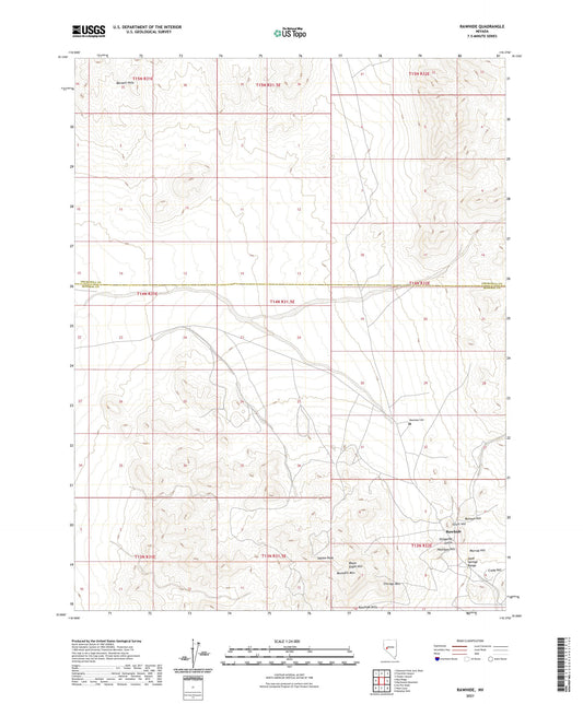 Rawhide Nevada US Topo Map Image