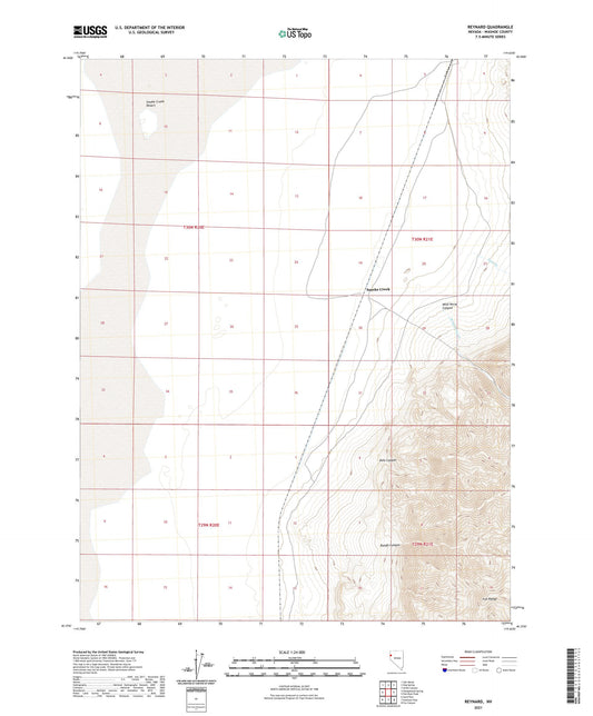 Reynard Nevada US Topo Map Image