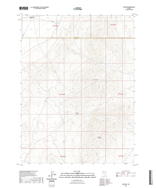 Sulphur Nevada US Topo Map Image