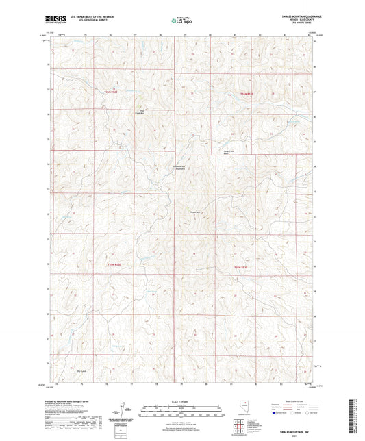 Swales Mountain Nevada US Topo Map Image