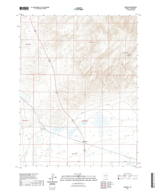 Wabuska Nevada US Topo Map Image