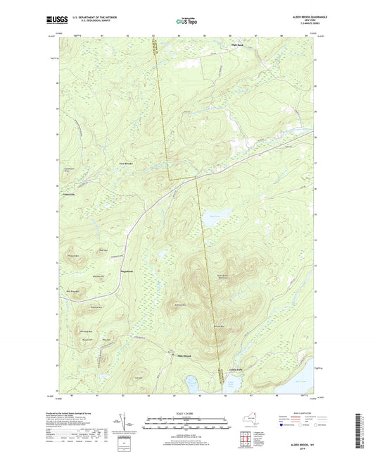 Alder Brook New York US Topo Map Image
