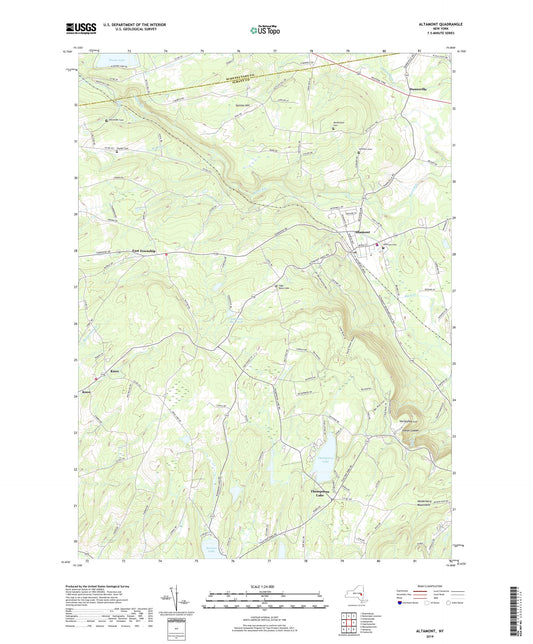 Altamont New York US Topo Map Image