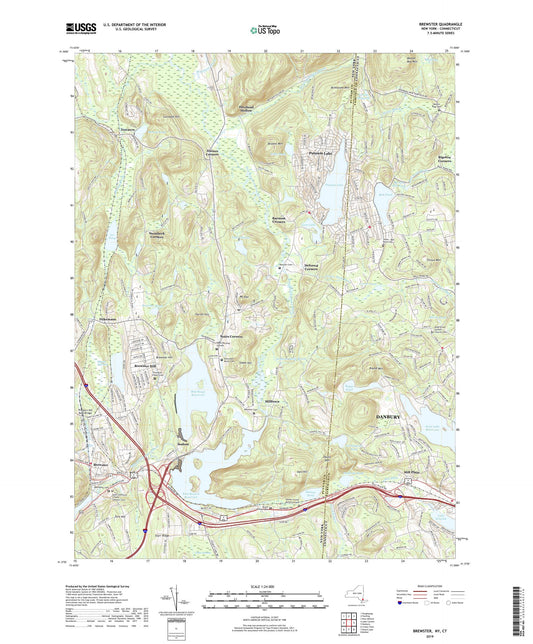 Brewster New York US Topo Map Image