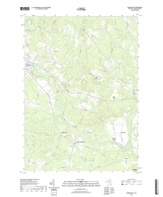 Camden East New York US Topo Map Image