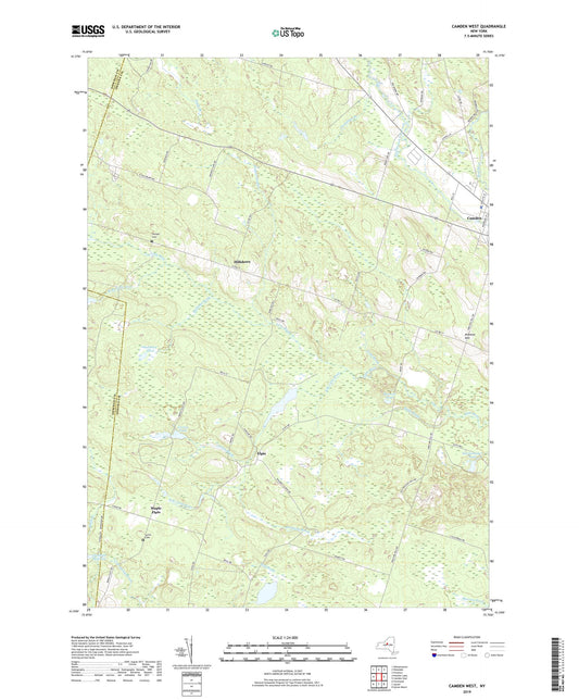 Camden West New York US Topo Map Image