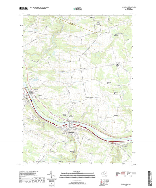 Canajoharie New York US Topo Map Image