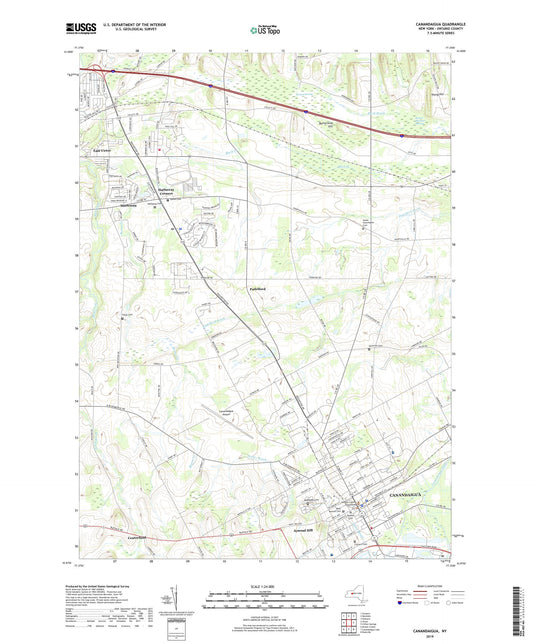 Canandaigua New York US Topo Map Image