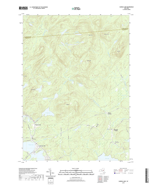 Caroga Lake New York US Topo Map Image