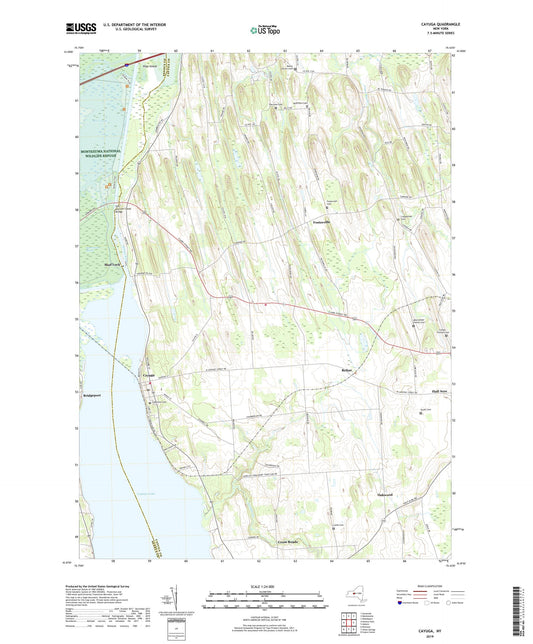 Cayuga New York US Topo Map Image