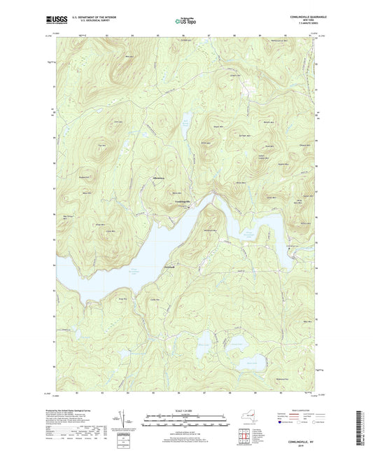 Conklingville New York US Topo Map Image