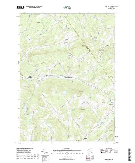 Harpersfield New York US Topo Map Image