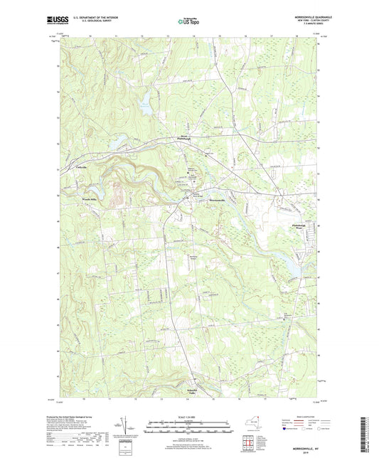 Morrisonville New York US Topo Map Image