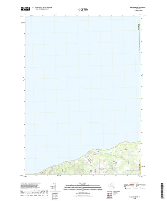 Ninemile Point New York US Topo Map Image