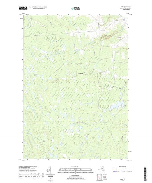 Page New York US Topo Map Image