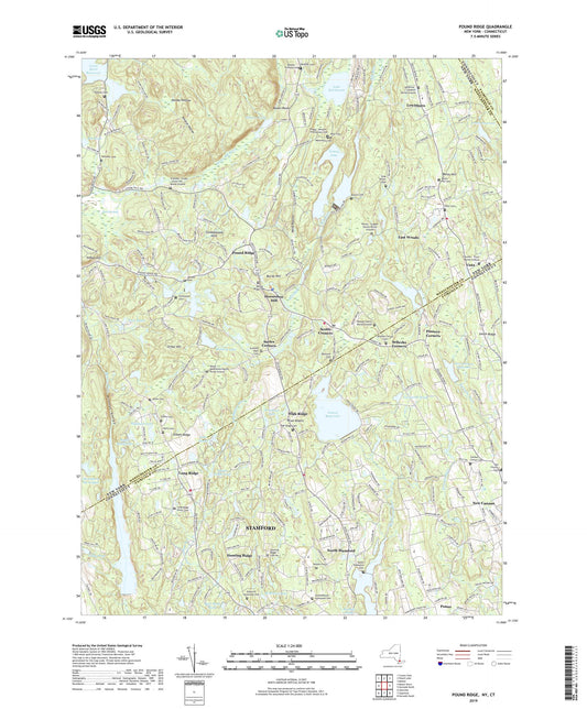 Pound Ridge New York US Topo Map Image