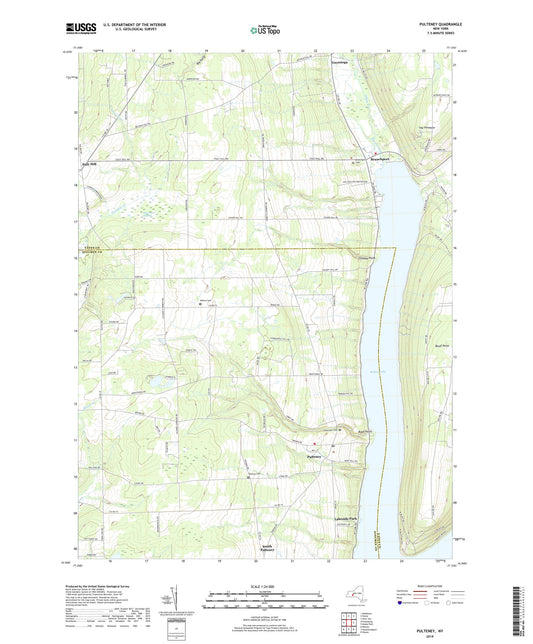 Pulteney New York US Topo Map Image