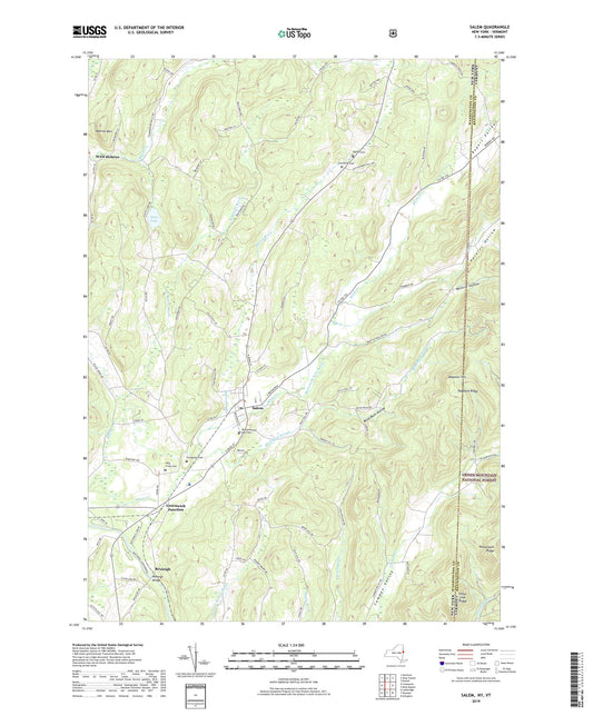 Salem New York US Topo Map Image