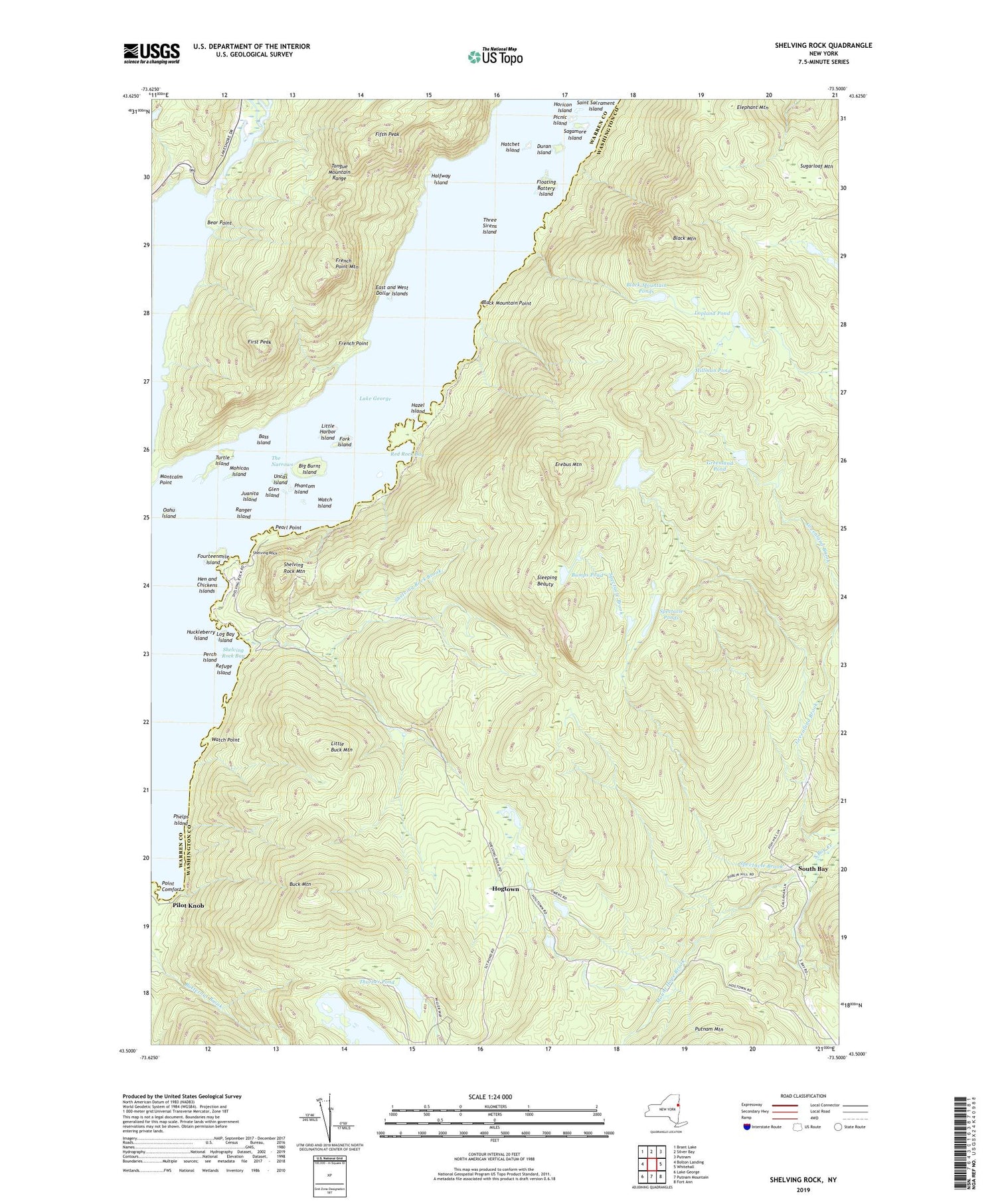 Shelving Rock New York US Topo Map Image