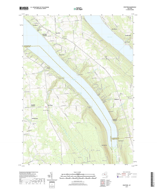 Spafford New York US Topo Map Image