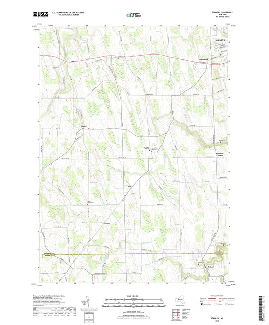 Stanley New York US Topo Map Image