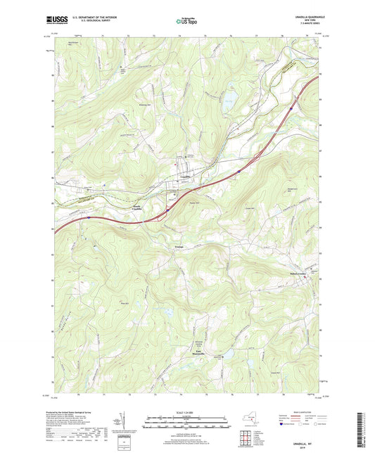Unadilla New York US Topo Map Image