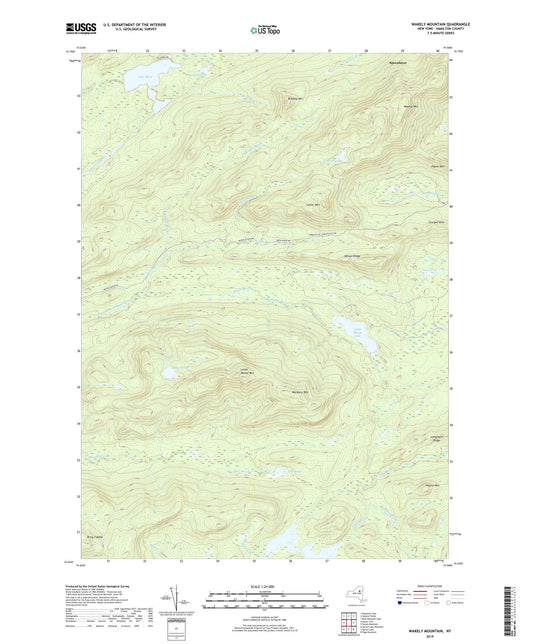 Wakely Mountain New York US Topo Map Image