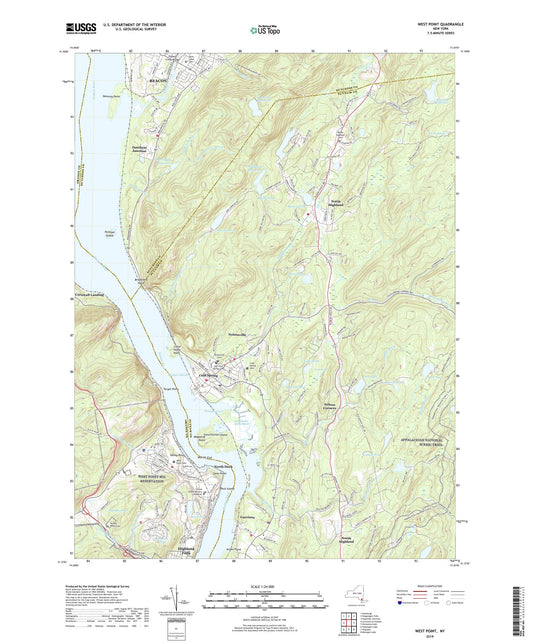 West Point New York US Topo Map Image