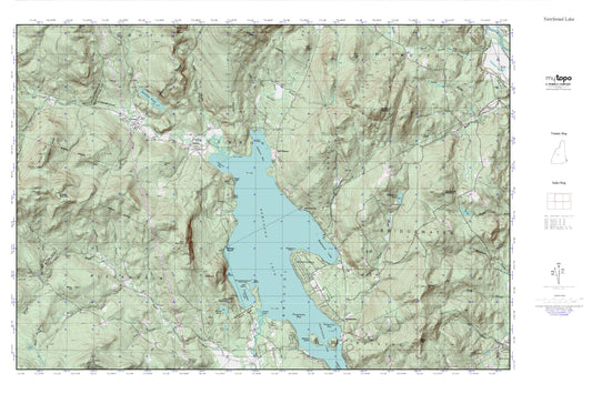 Newfound Lake MyTopo Explorer Series Map Image