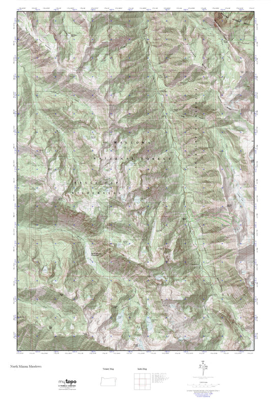 North Minam Meadows MyTopo Explorer Series Map Image