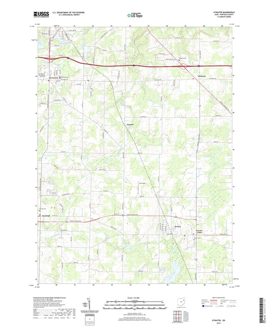 Atwater Ohio US Topo Map Image