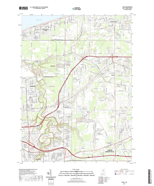 Avon Ohio US Topo Map Image