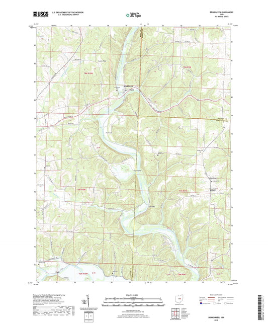 Brinkhaven Ohio US Topo Map Image