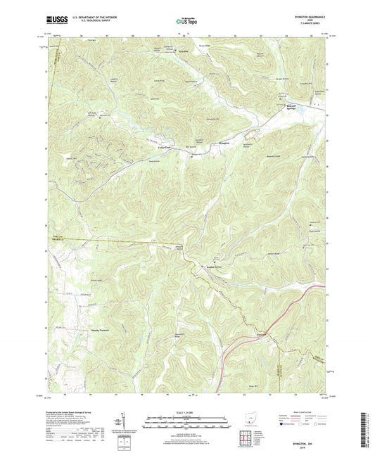 Byington Ohio US Topo Map Image