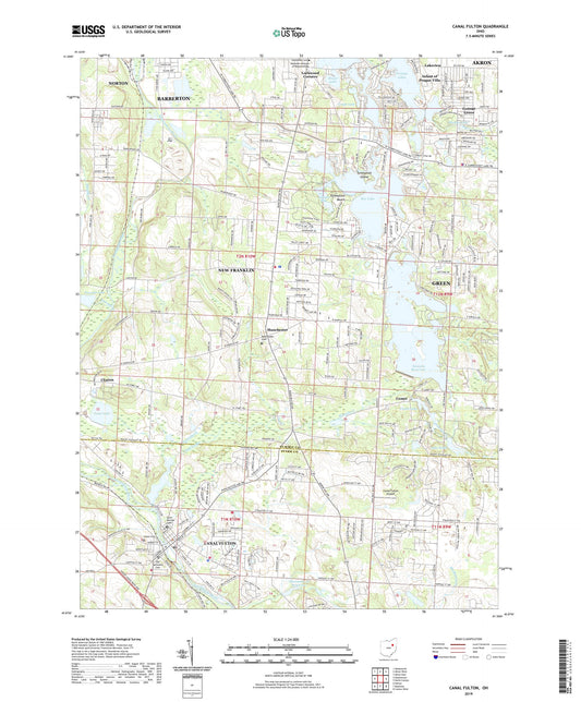 Canal Fulton Ohio US Topo Map Image