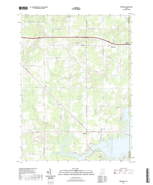 Deerfield Ohio US Topo Map Image