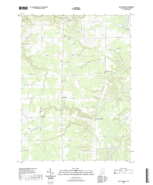 East Trumbull Ohio US Topo Map Image