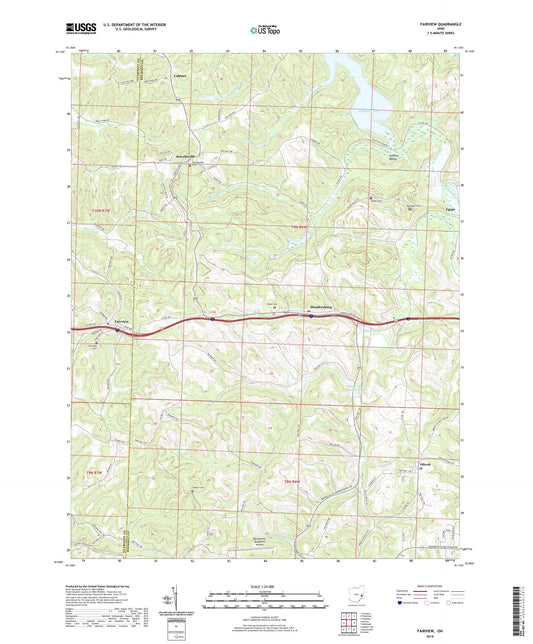 Fairview Ohio US Topo Map Image