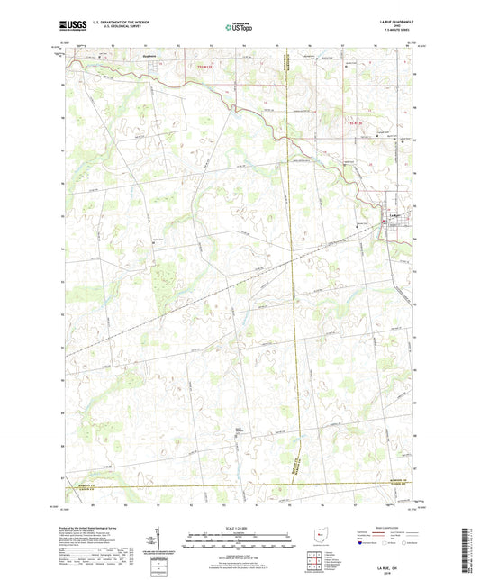 La Rue Ohio US Topo Map Image