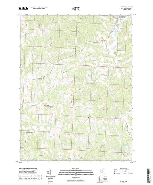 Otsego Ohio US Topo Map Image